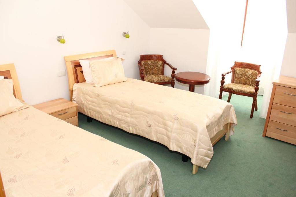 Фотографии номера Двухместный номер в мансарде с 2 отдельными кроватями в Отеле Hotel Chayka Мариуполь